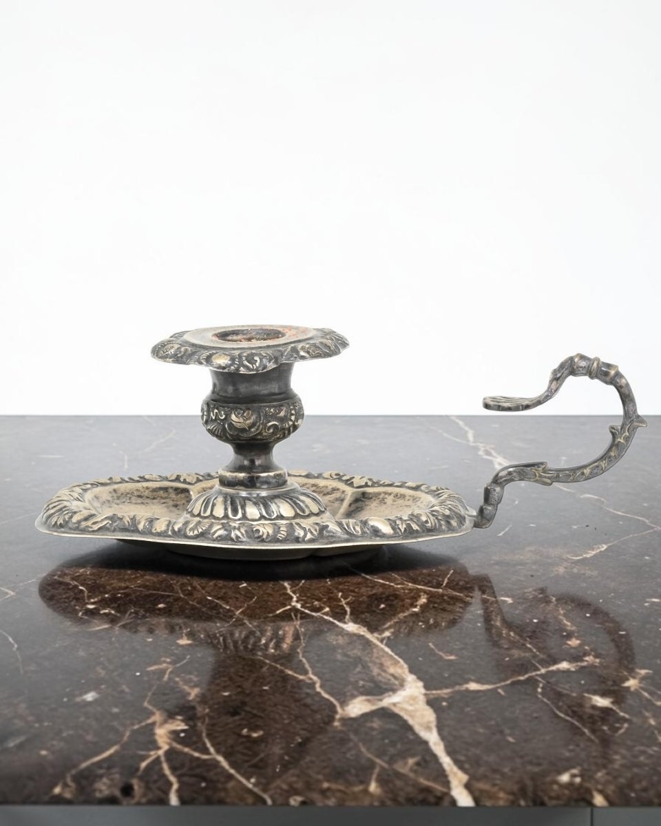 Bougeoir en Argent - Italie, XIXe siècle-photo-4